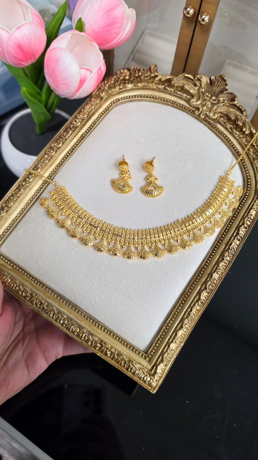 Zina premium gold plated set