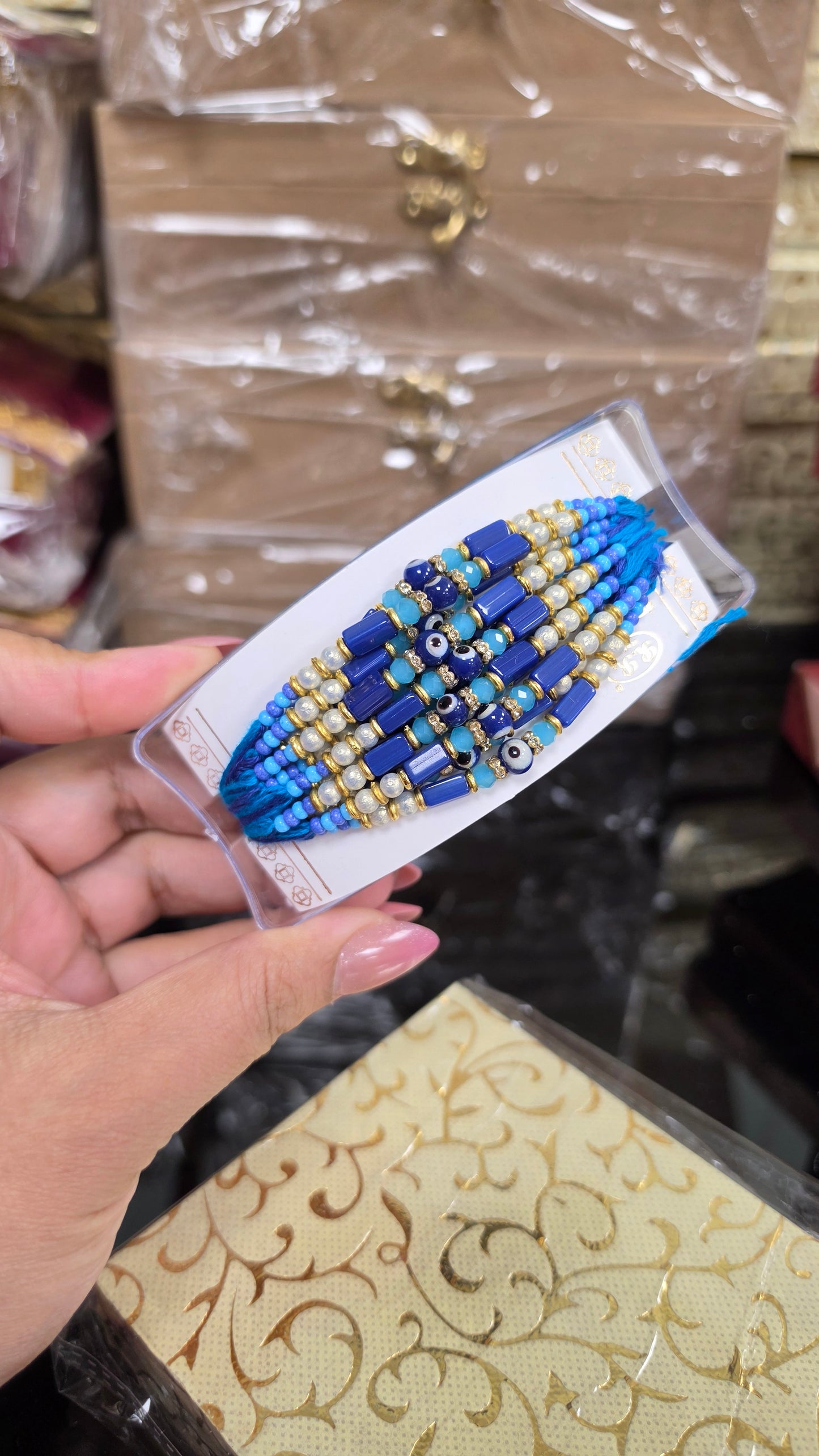 Evil eye rakhi (Blue)