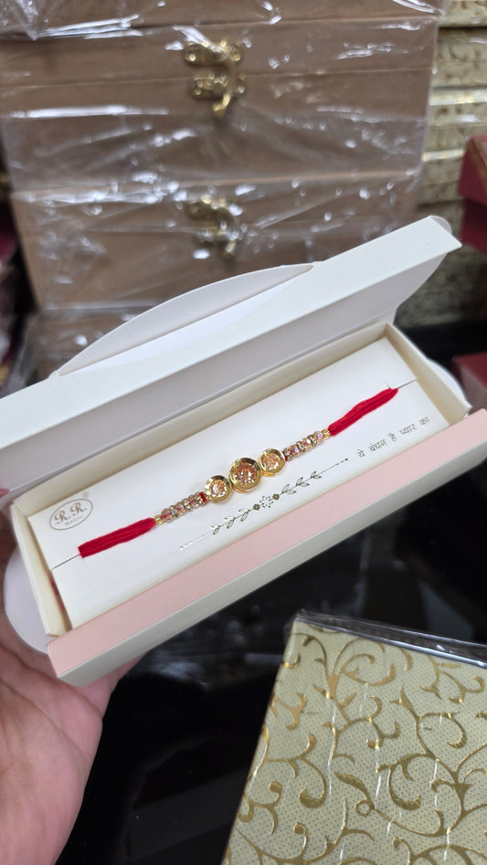 Ad crystal rakhi