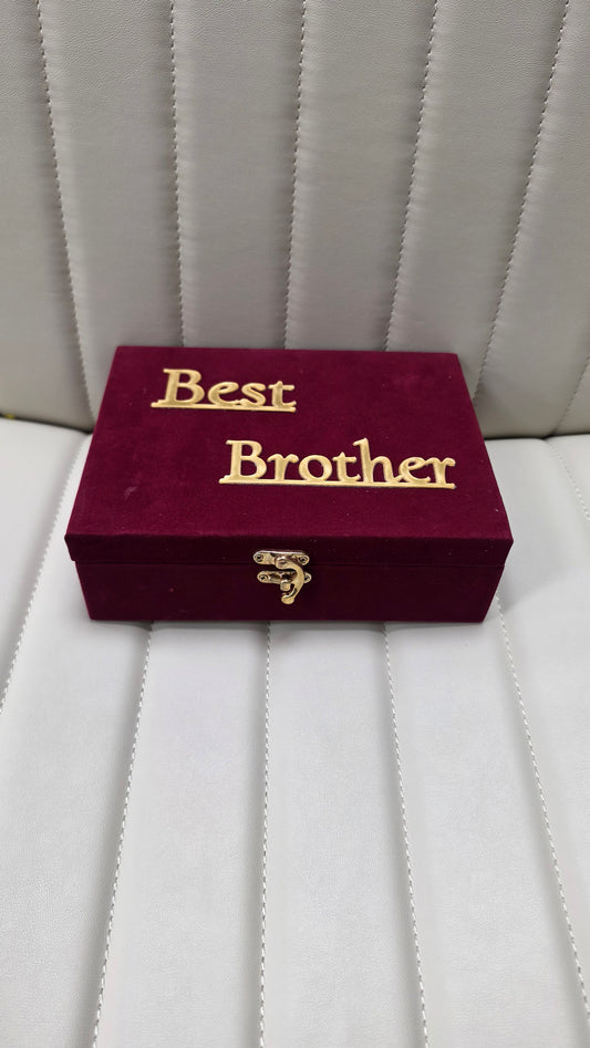 Best Brother design box(Empty)  maroon