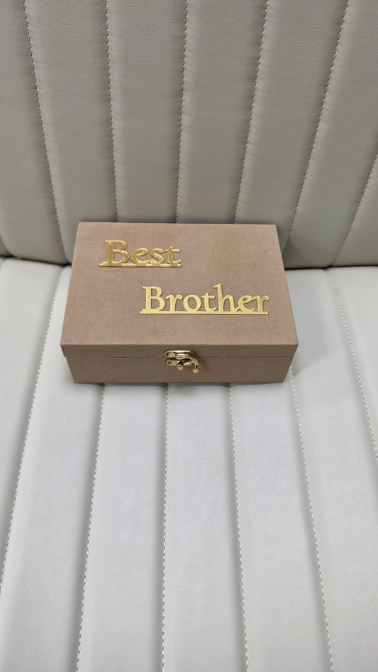 Best Brother design box(Empty) gold