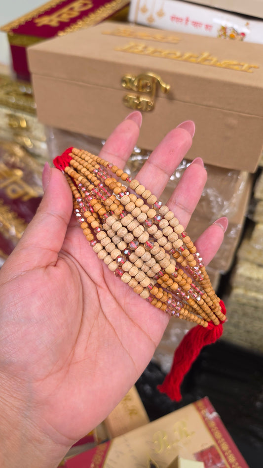 Chandan crystal rakhi