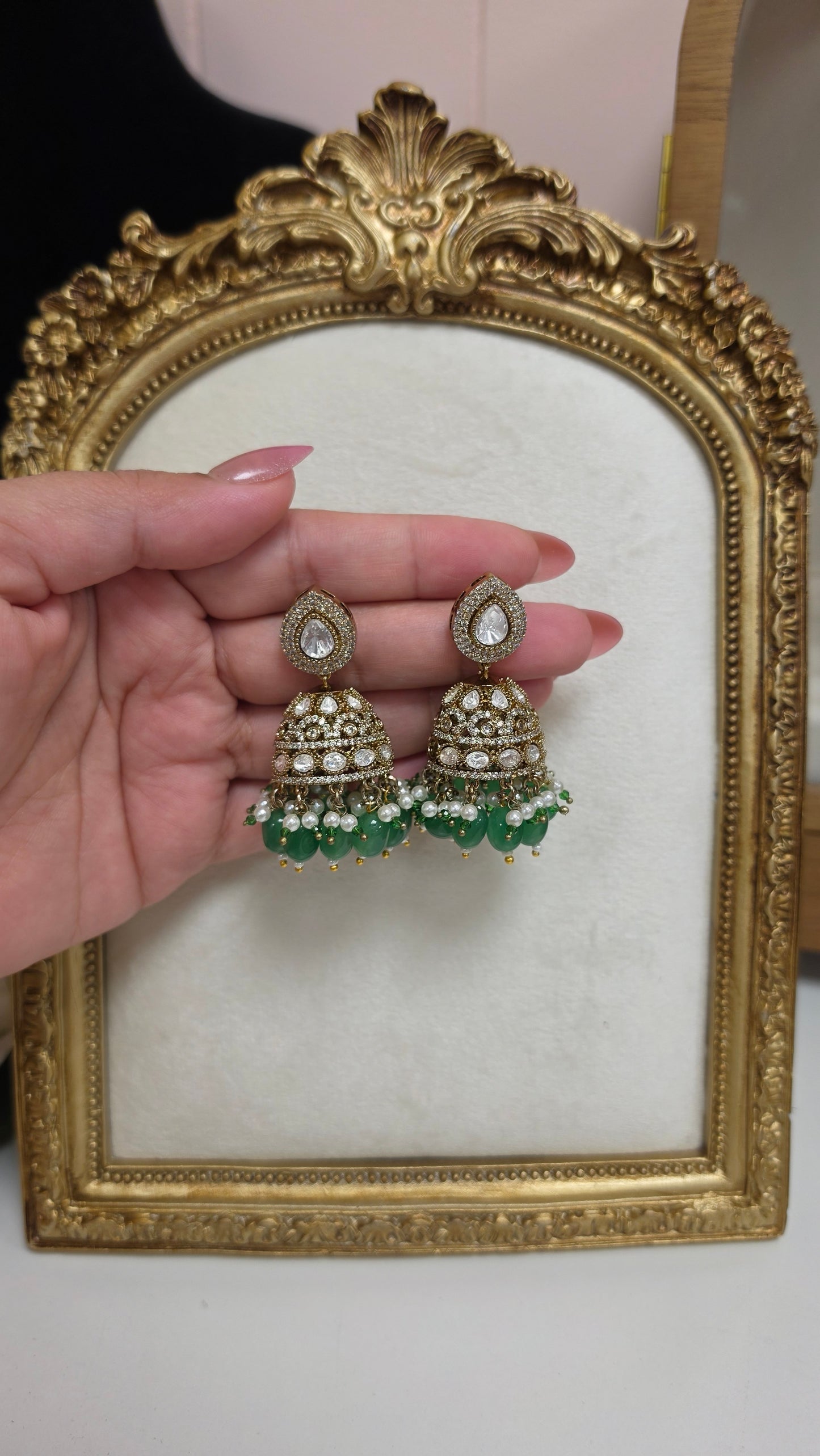 Nehal kundan jhumkas (Many Colors)