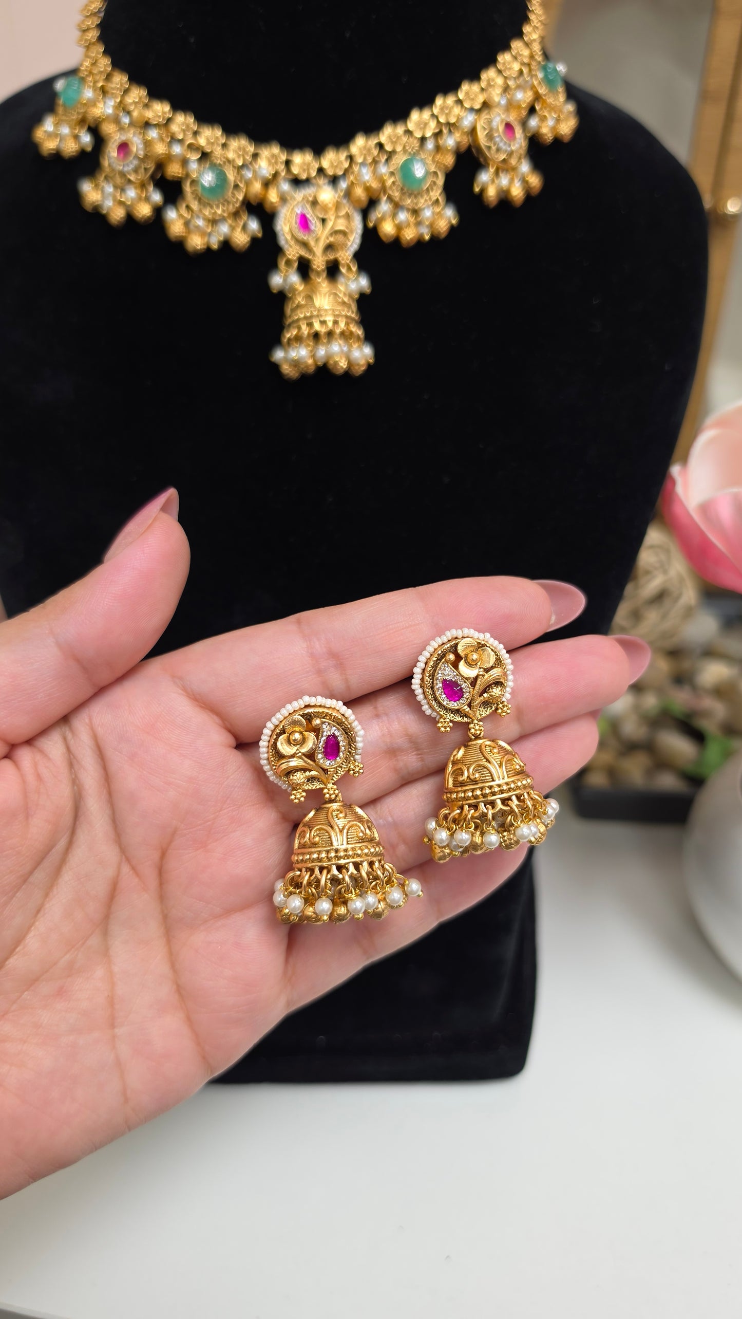 Geena heritage kundan set