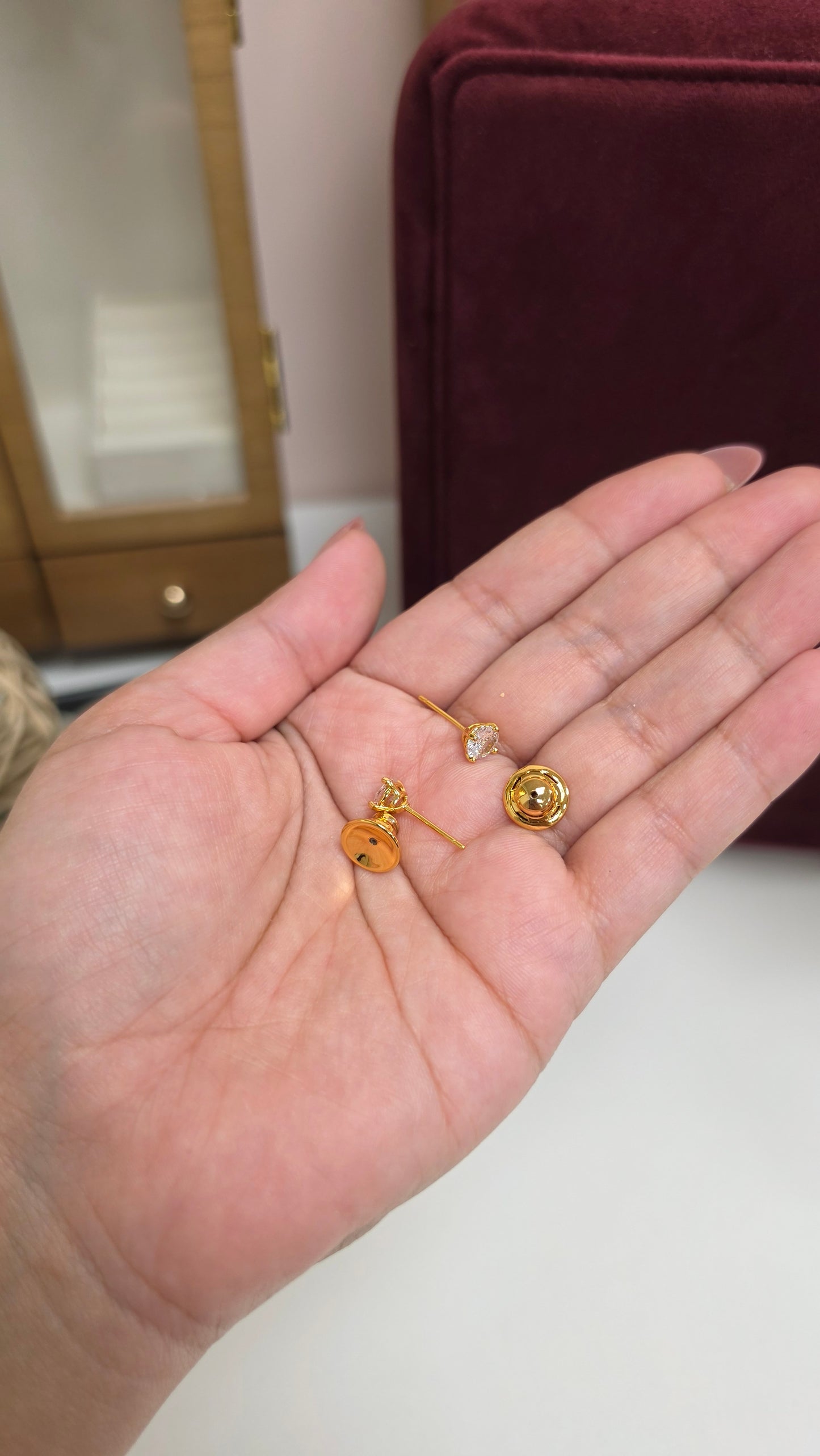 Likhita wg gold plated  Studs