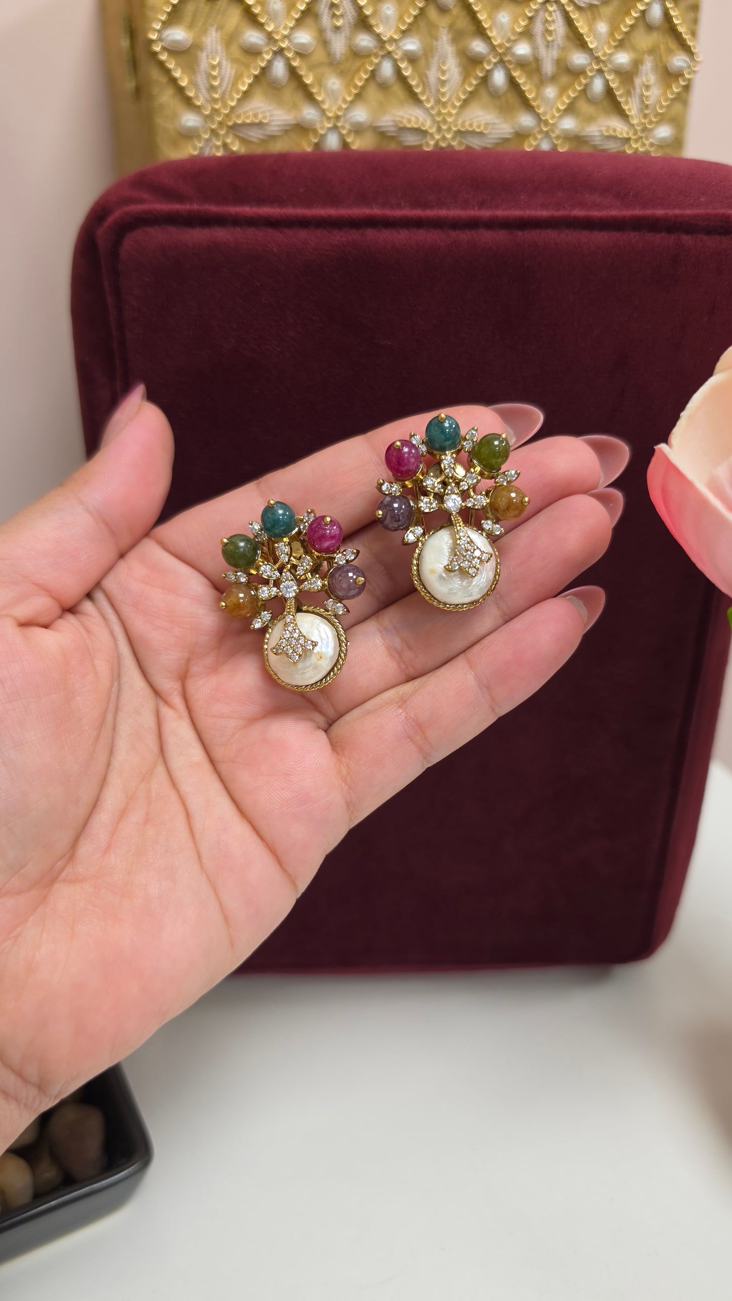 Eswary sabya inspired studs
