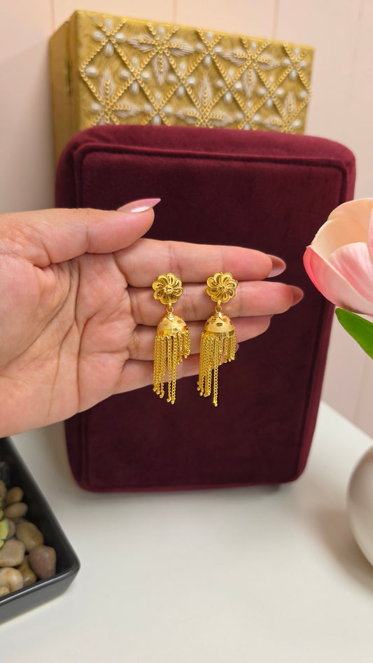 Manali gold plated jhumkis