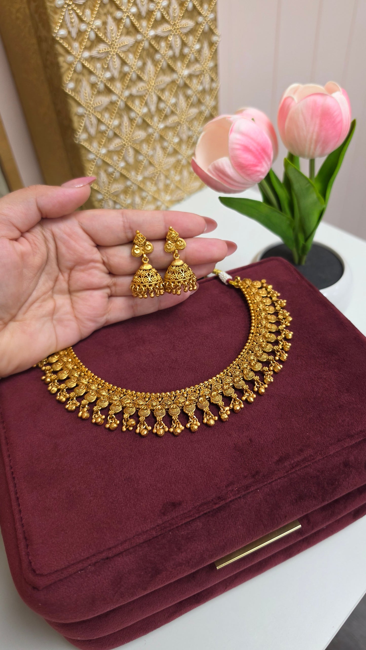 Ditya premium gold plated set