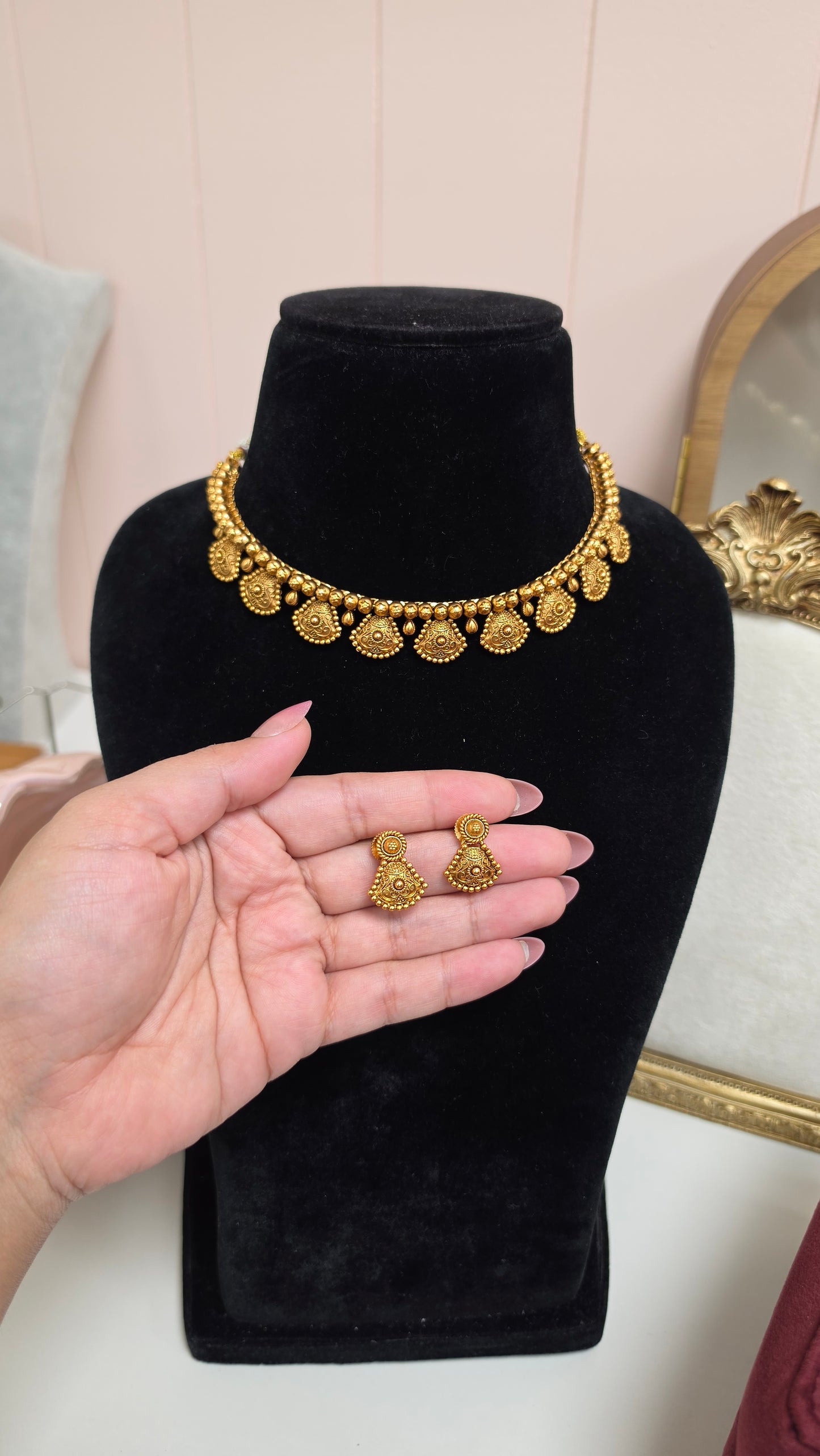 Karnika gold plated set