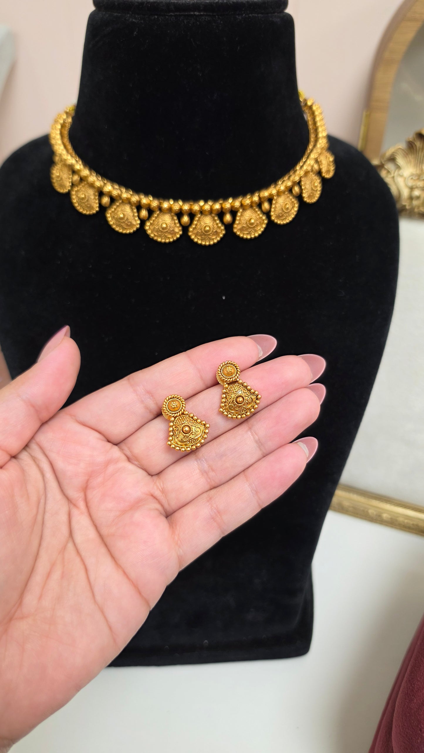 Karnika gold plated set