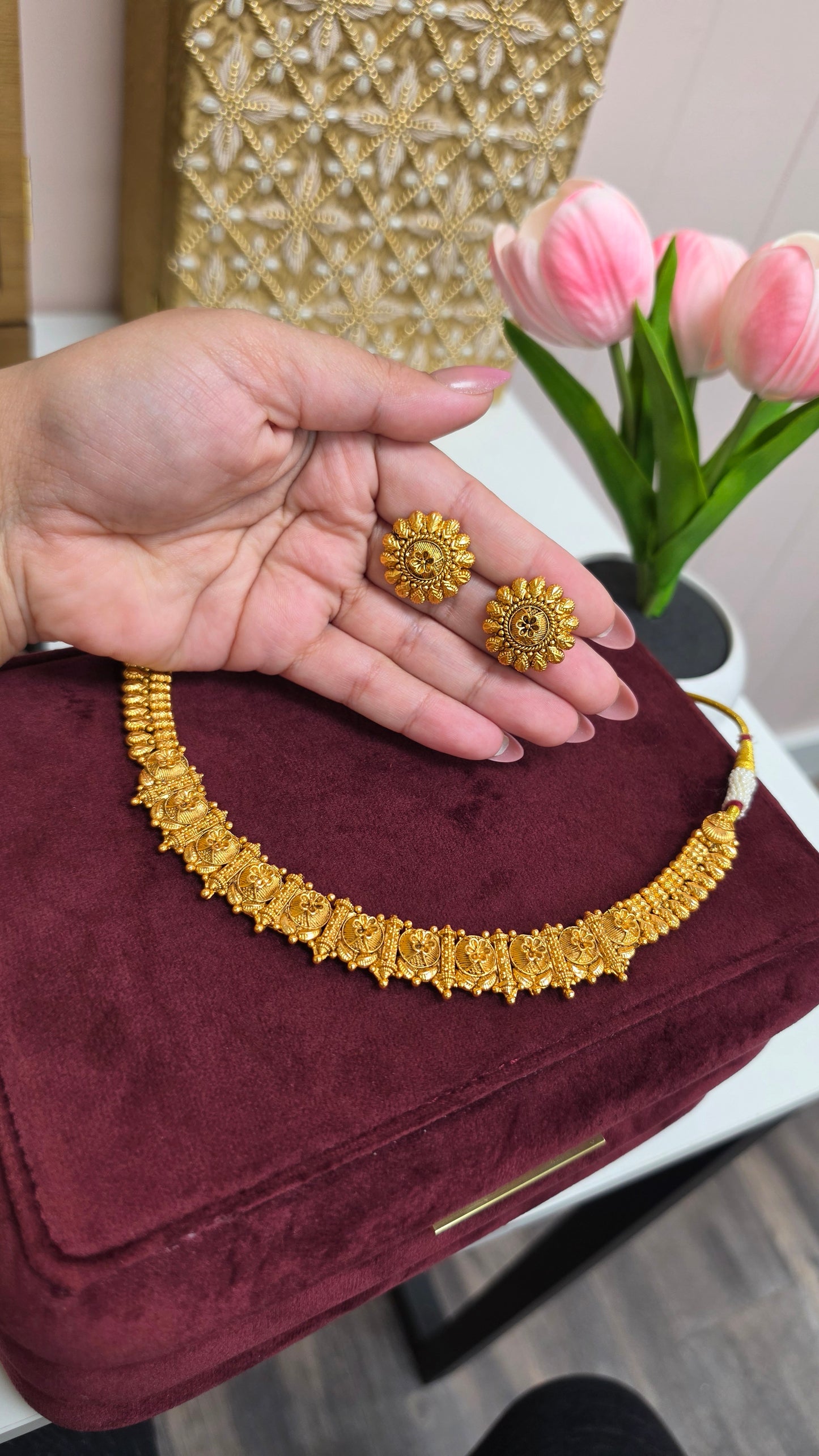 Shama gold plated set