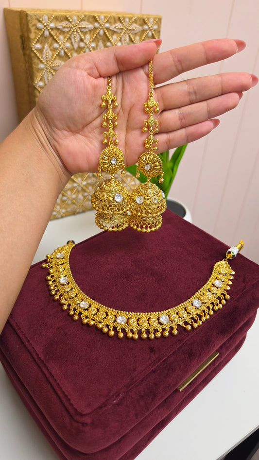 Sahi premium gold plated set