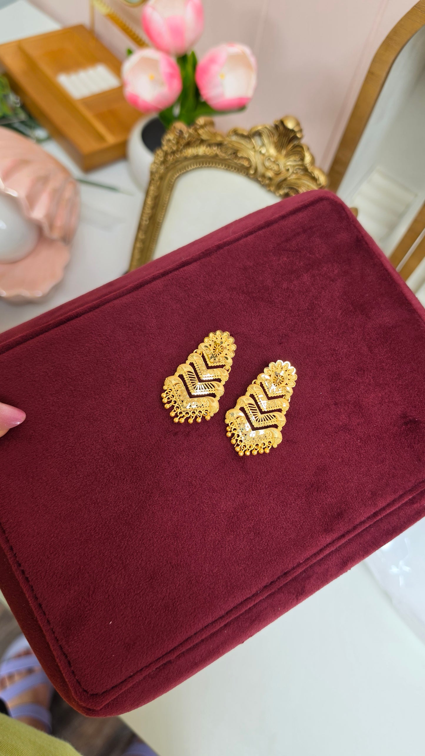 Tanuvi premium gold plated Earrings