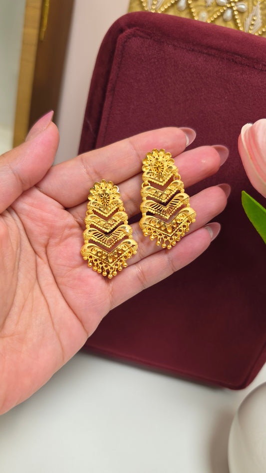 Hima premium gold plated Earrings