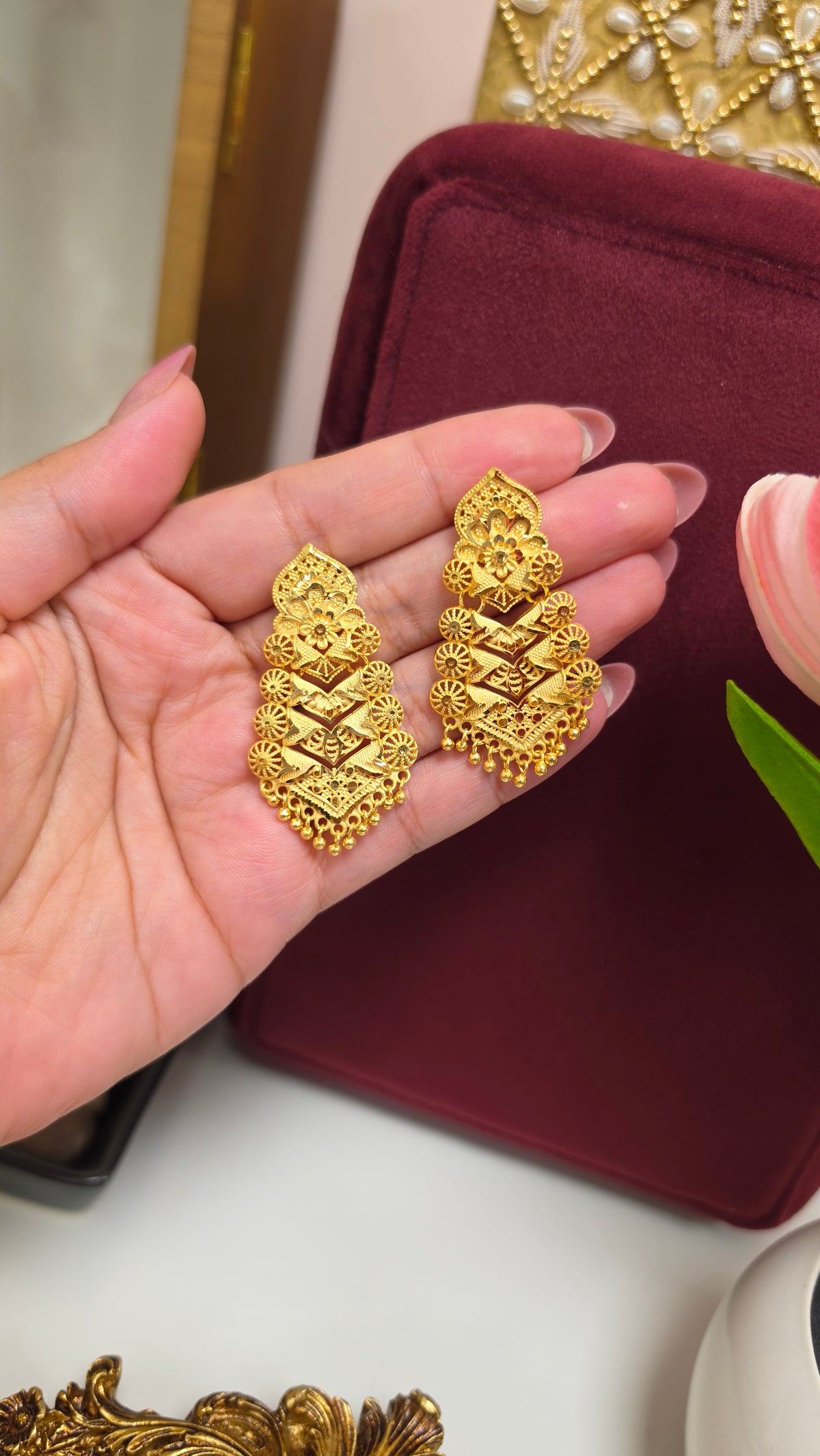 Tanuvi premium gold plated Earrings