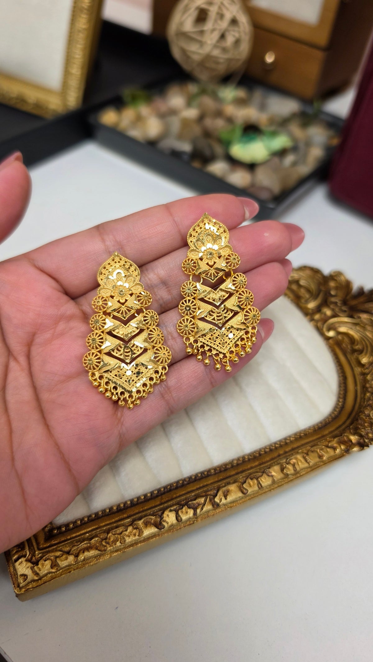 Tanuvi premium gold plated Earrings