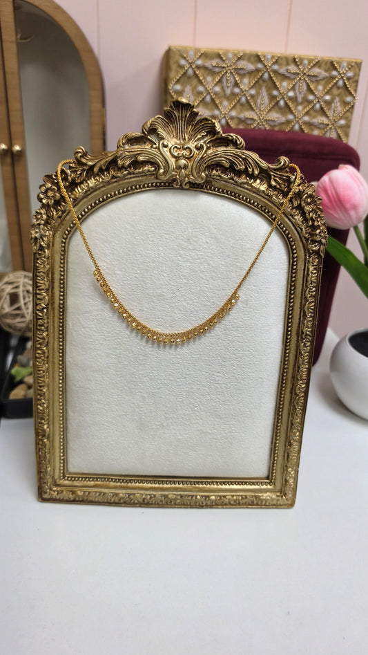 Keerat gold look chain necklace