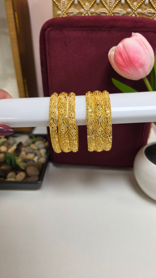 Vani gold look bangles set