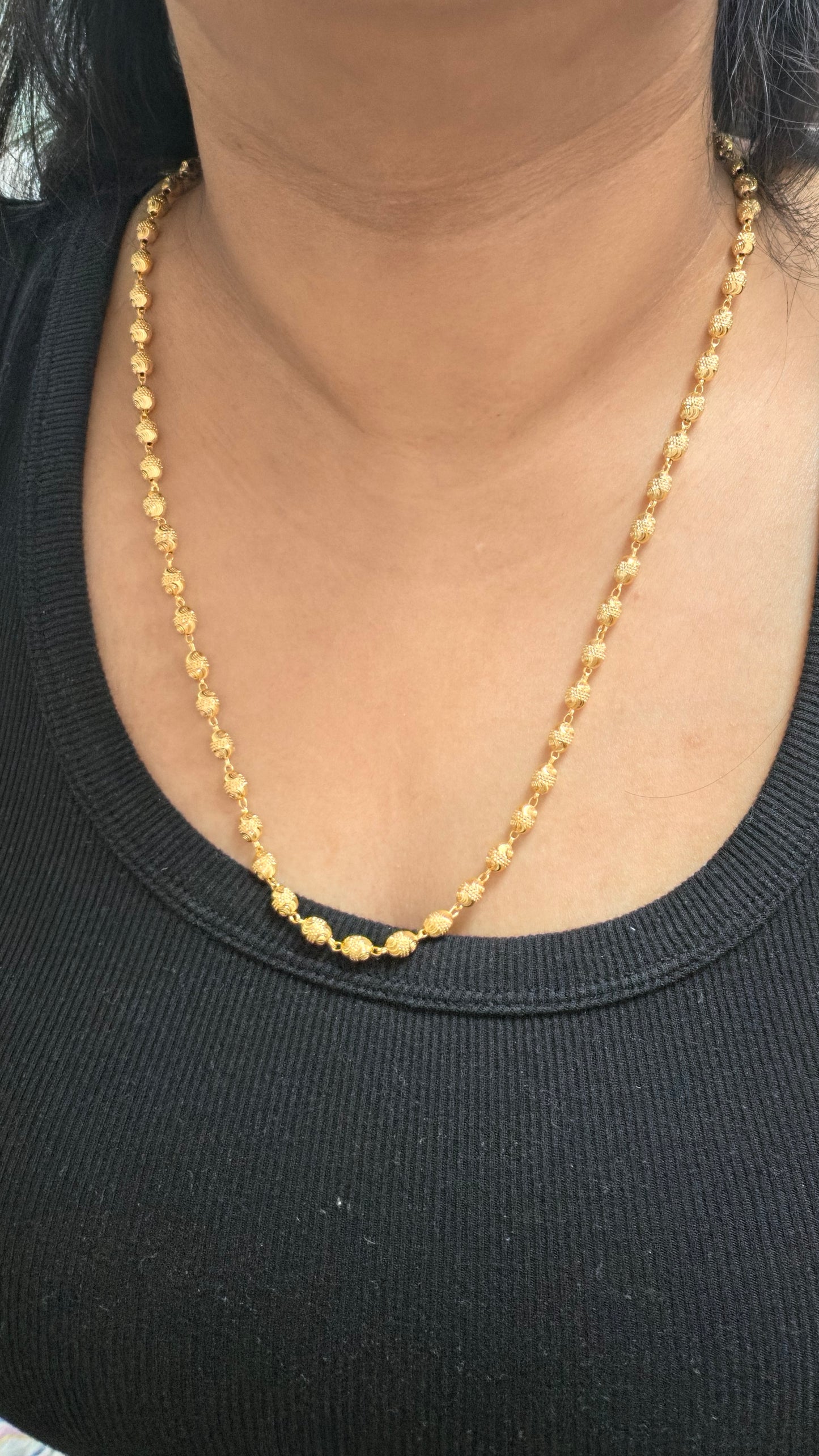Bani gold look chain set