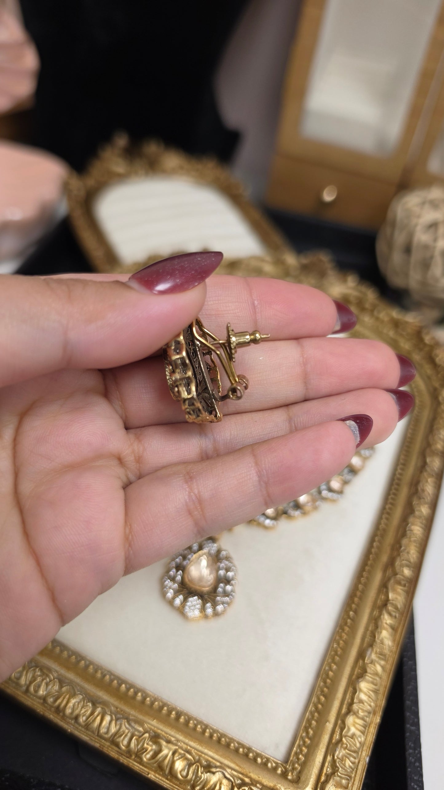 Ridam premium mossanite kundan set