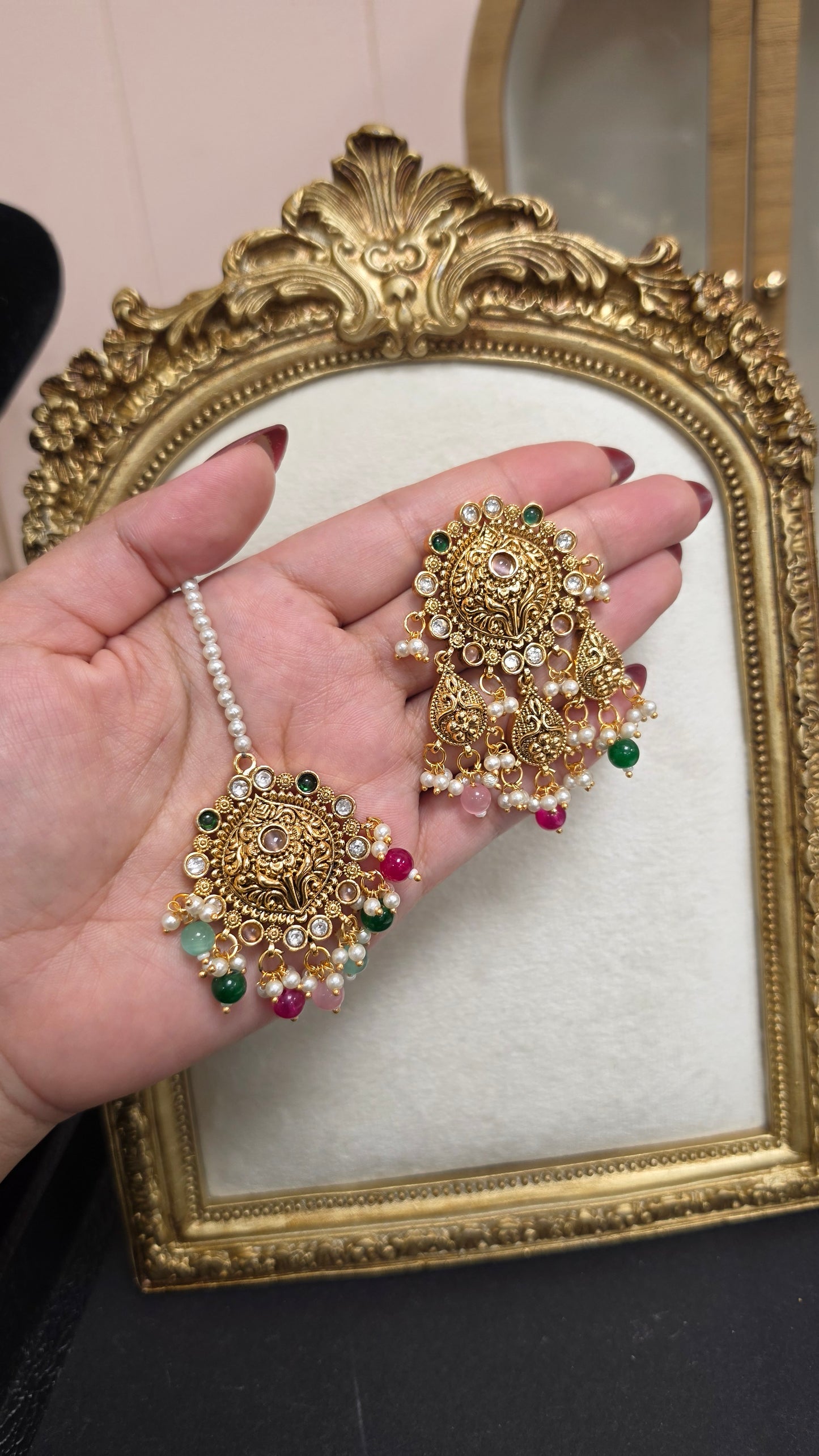 Nirmal kundan set( Multicolor)