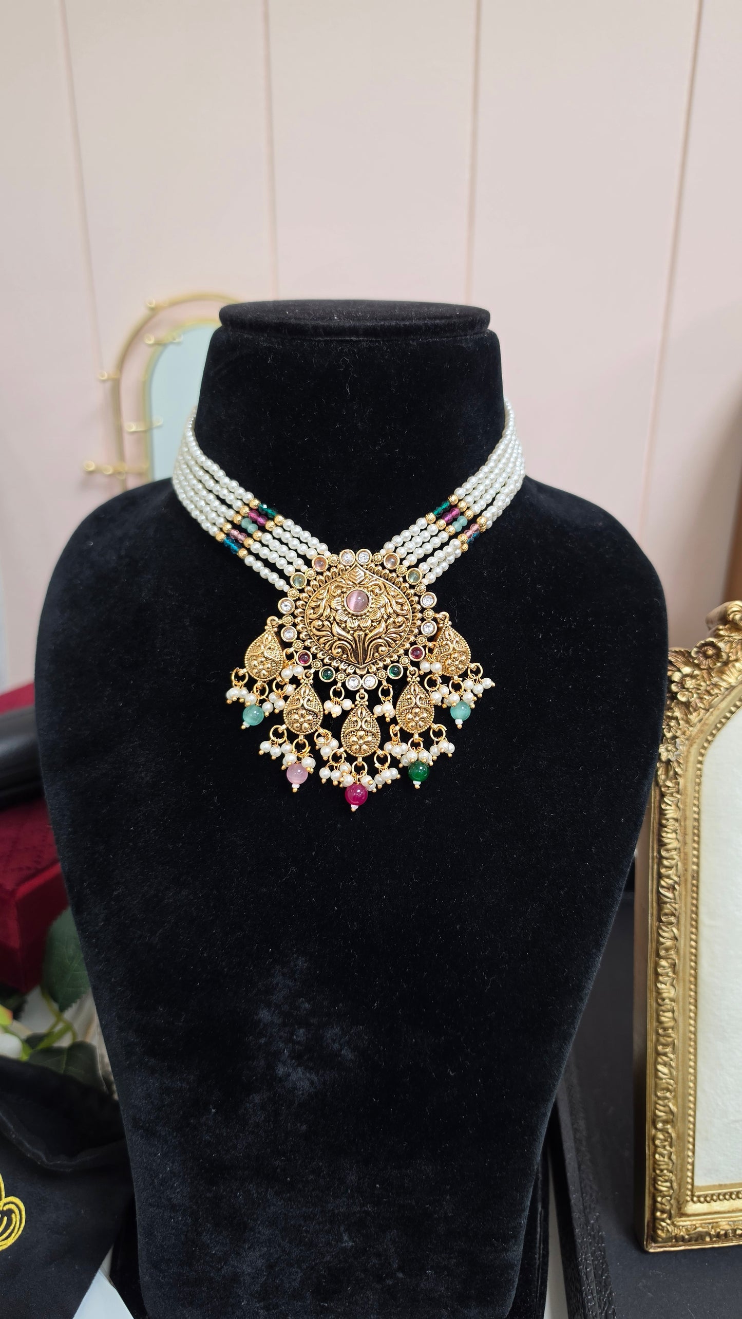 Nirmal kundan set( Multicolor)
