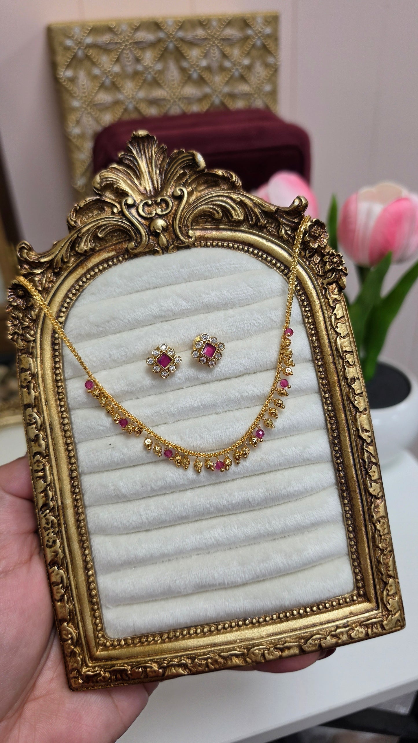 Mehr gold look chain set