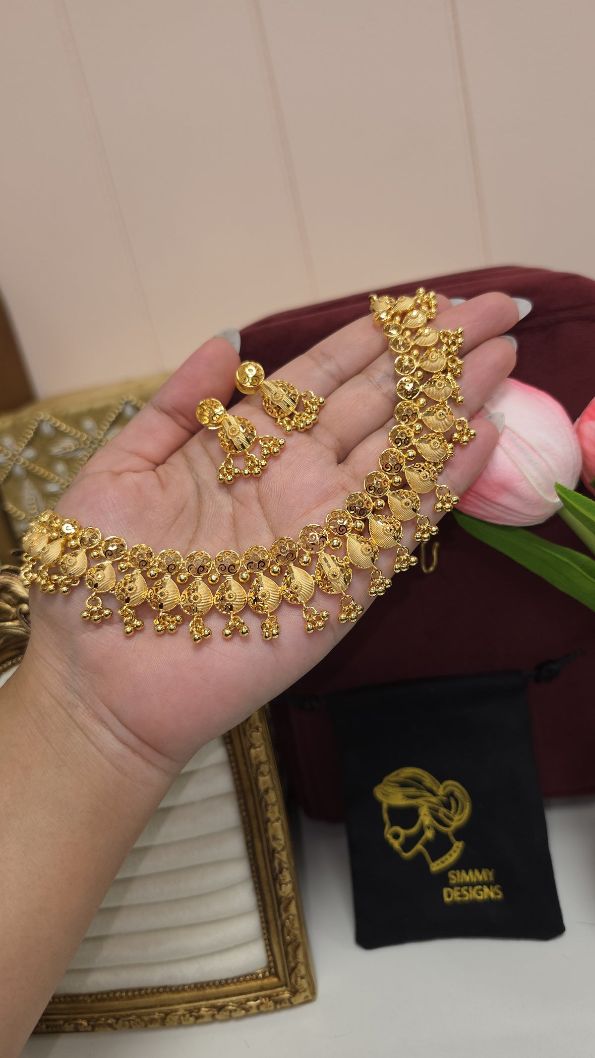 Mehram gold plated set