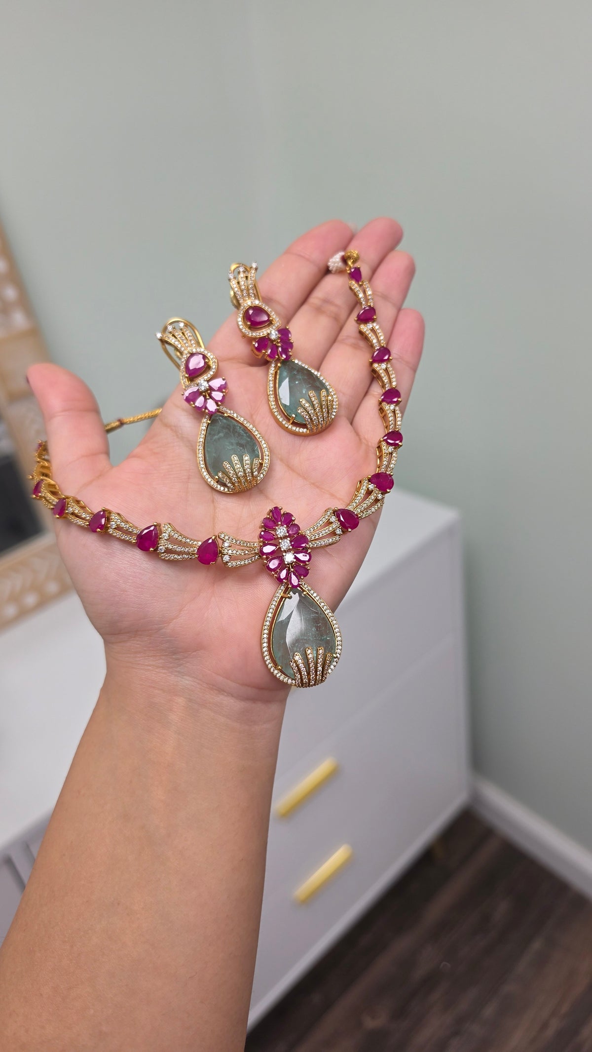 Sunaina premium kundan set