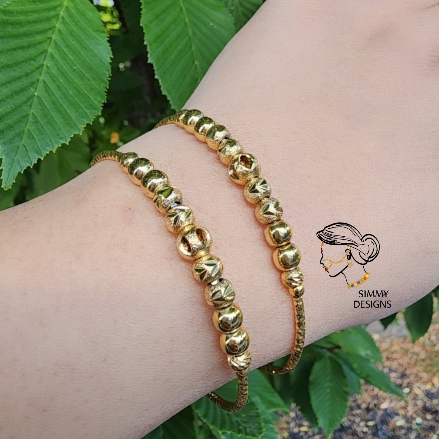 Gold plated Bangles ( pair)
