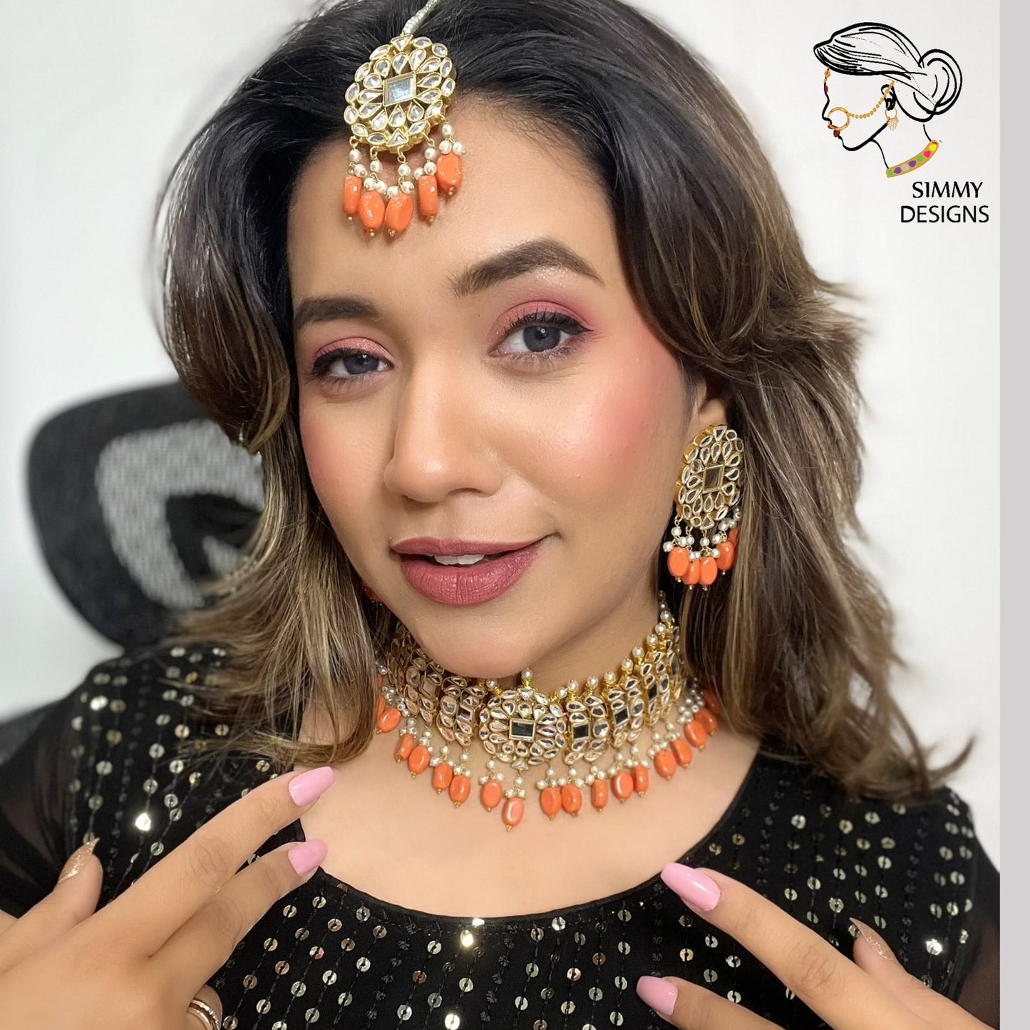 Rukhsana kundan Set(Many colors)