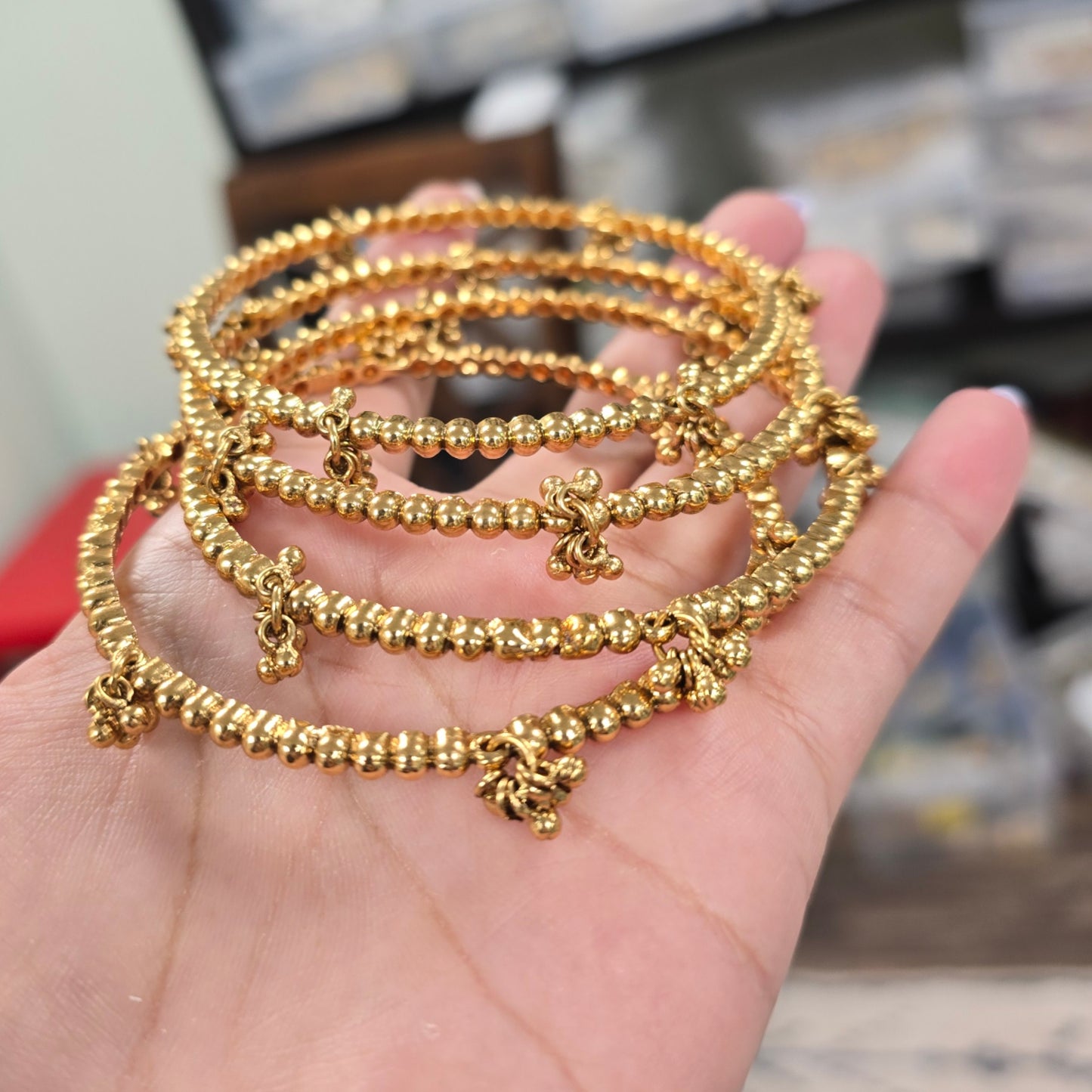 Pure brass made bangles set of 4