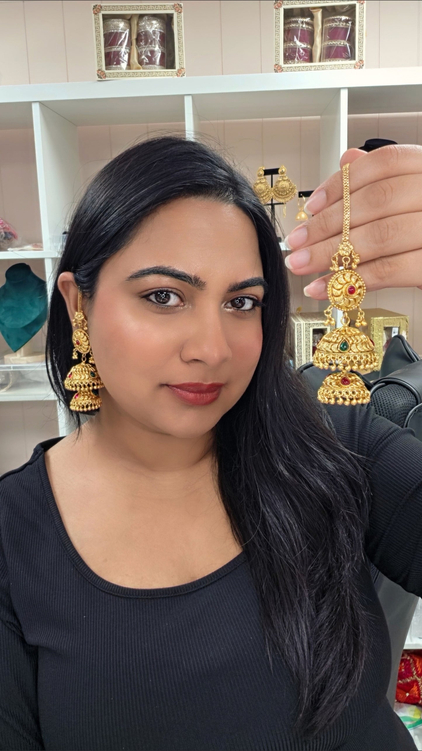 Sirat premium gold plated earrings