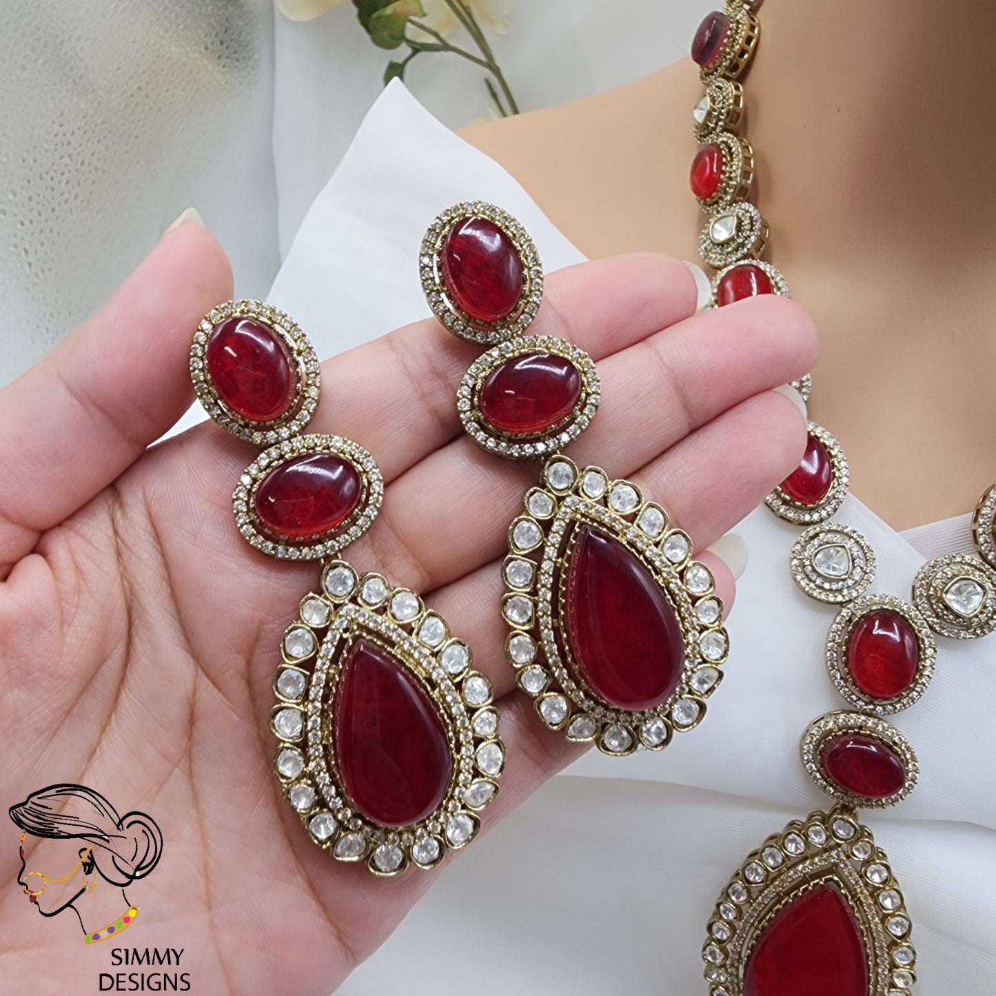 Sara mosonaite Kundan long set