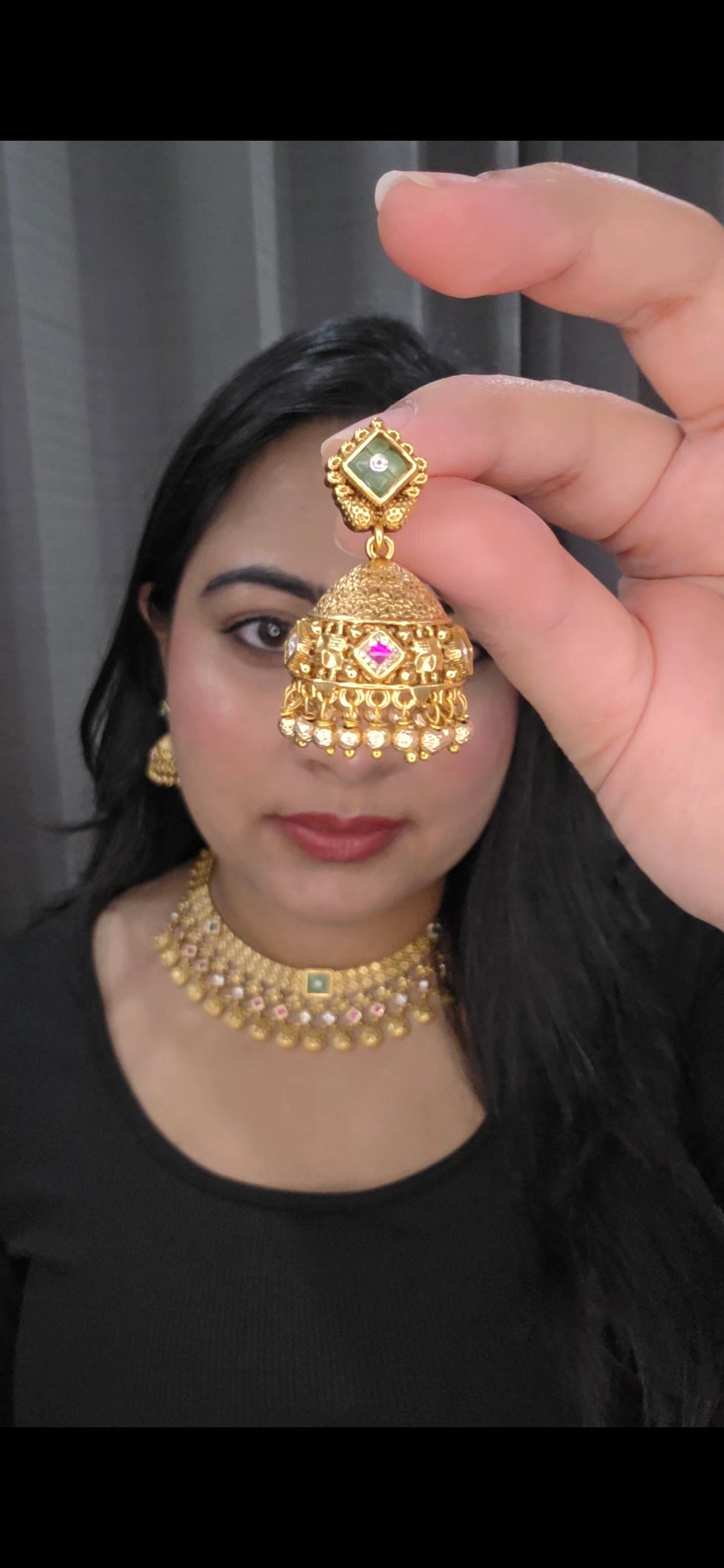 Ruhani heritage gold plated set