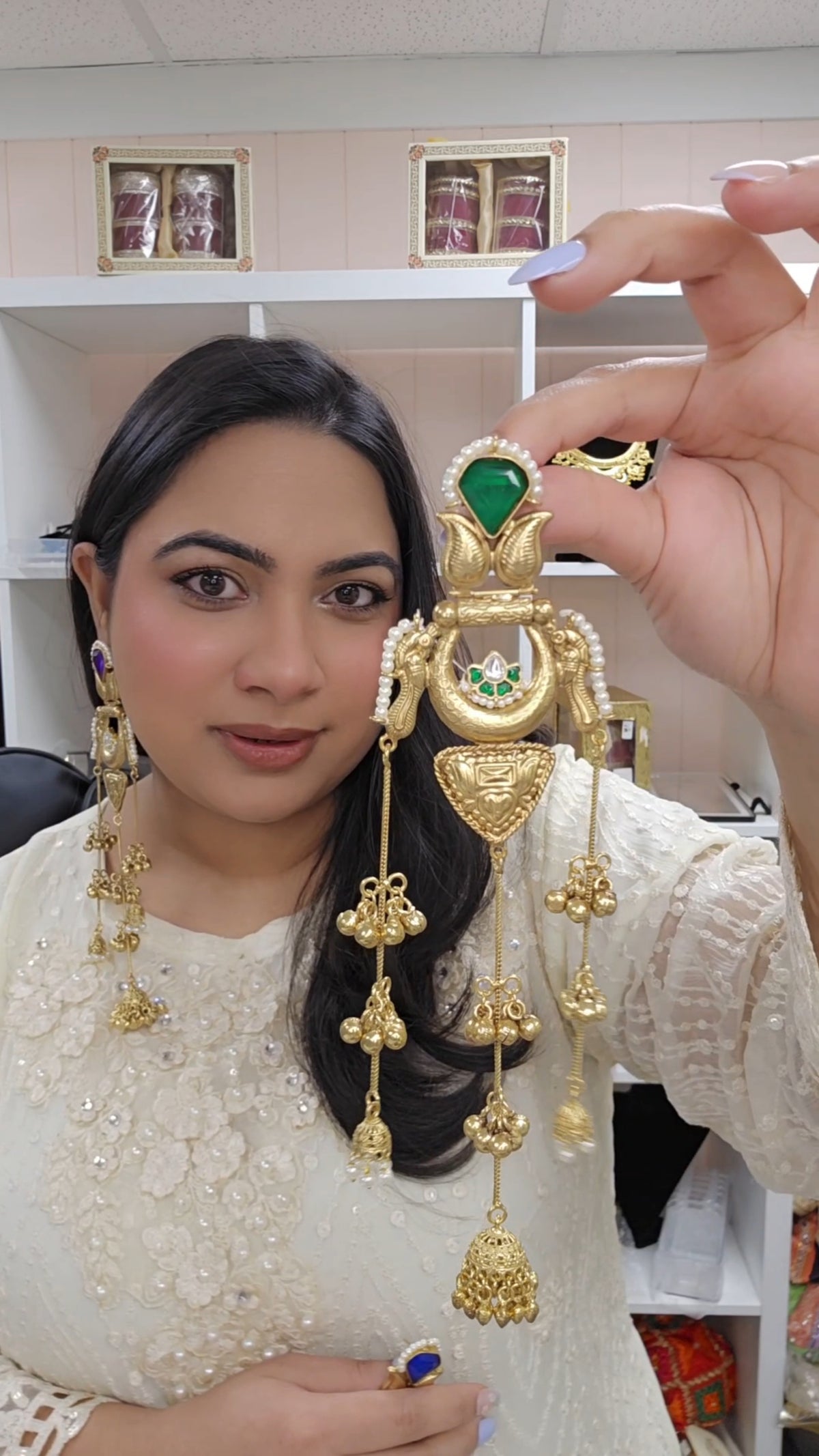 Noor kashmiri Earrings (Many colors)
