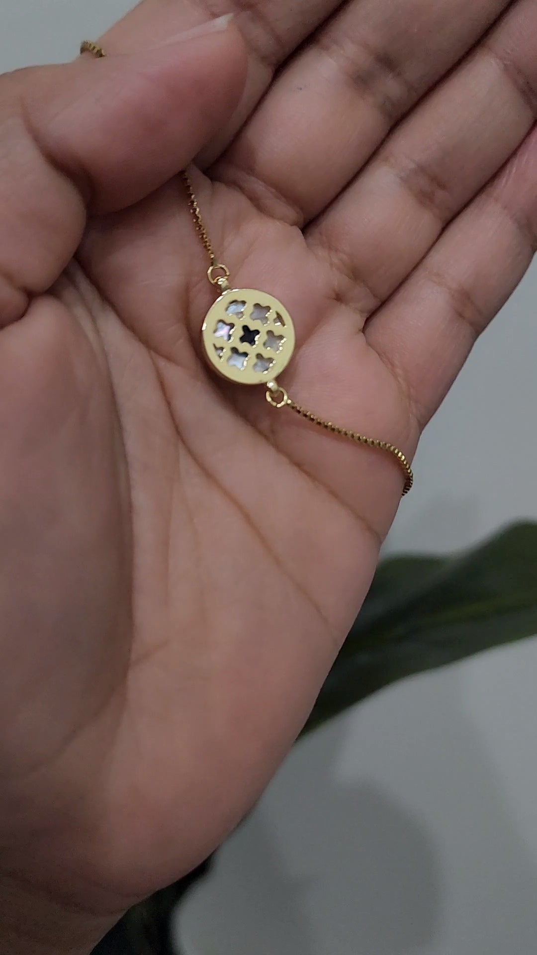 Gold plated Evil eye bracelet