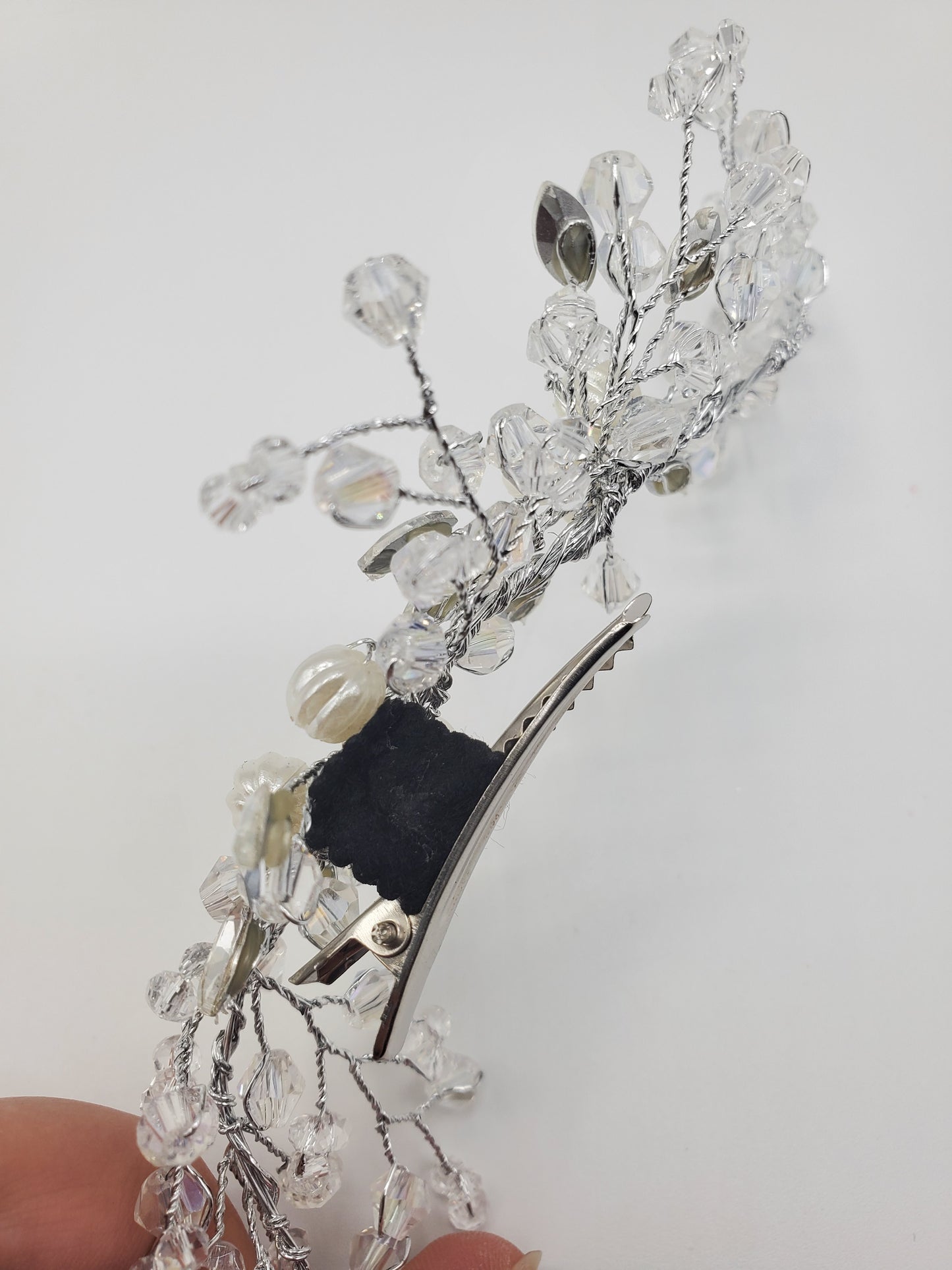 Crystal clip hair accessory