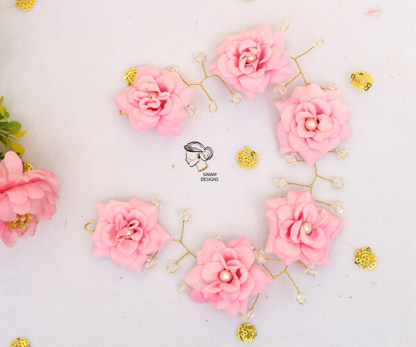 Flower line hair accessory