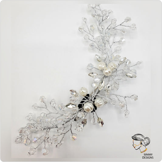 Crystal clip hair accessory