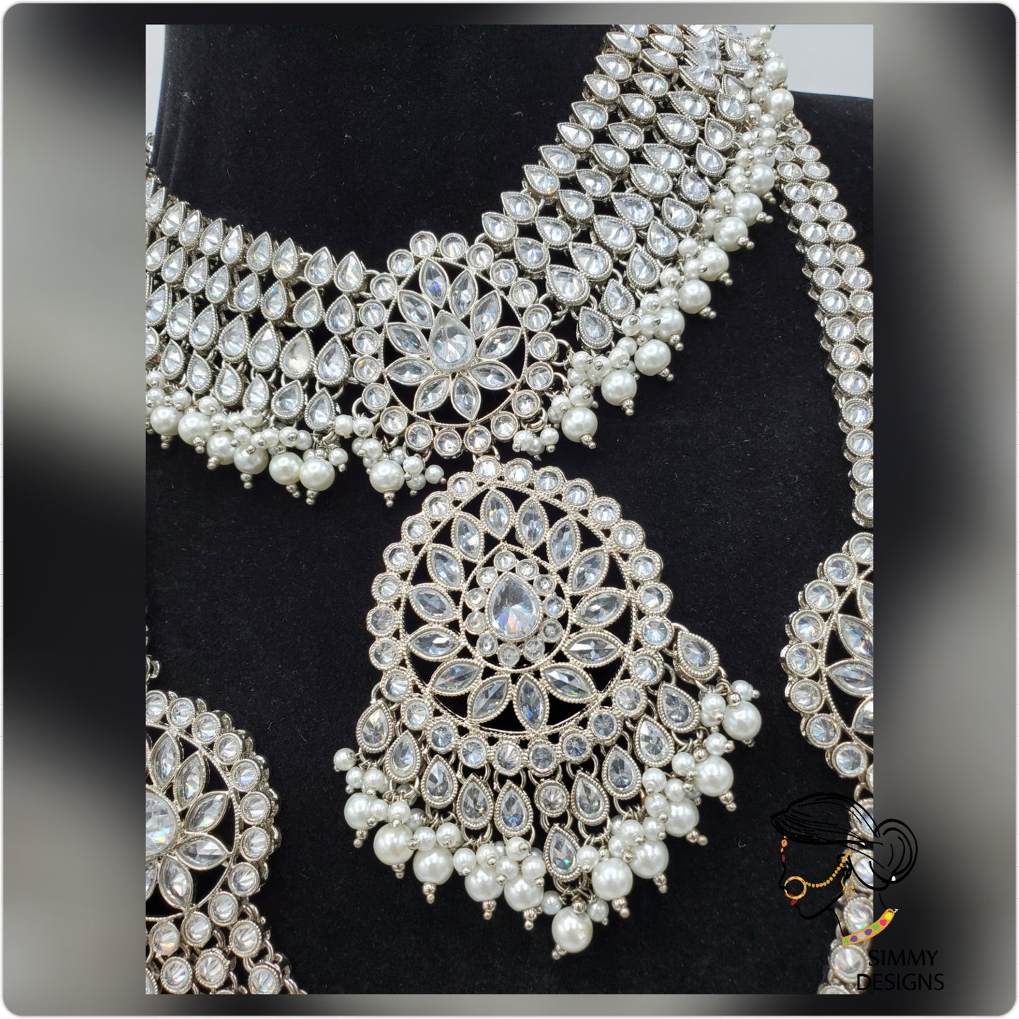 Esha Reverse AD Polki Bridal Set