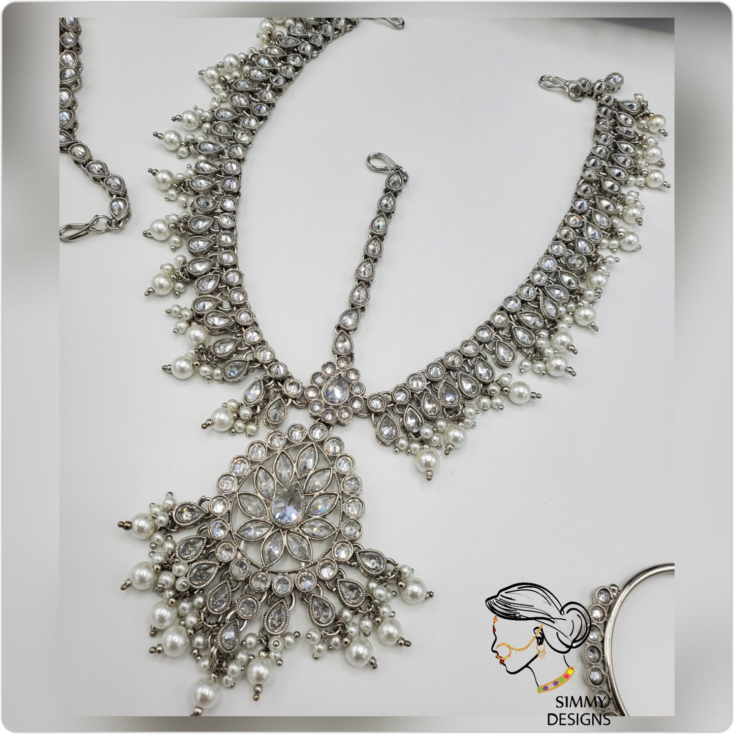 Esha Reverse AD Polki Bridal Set