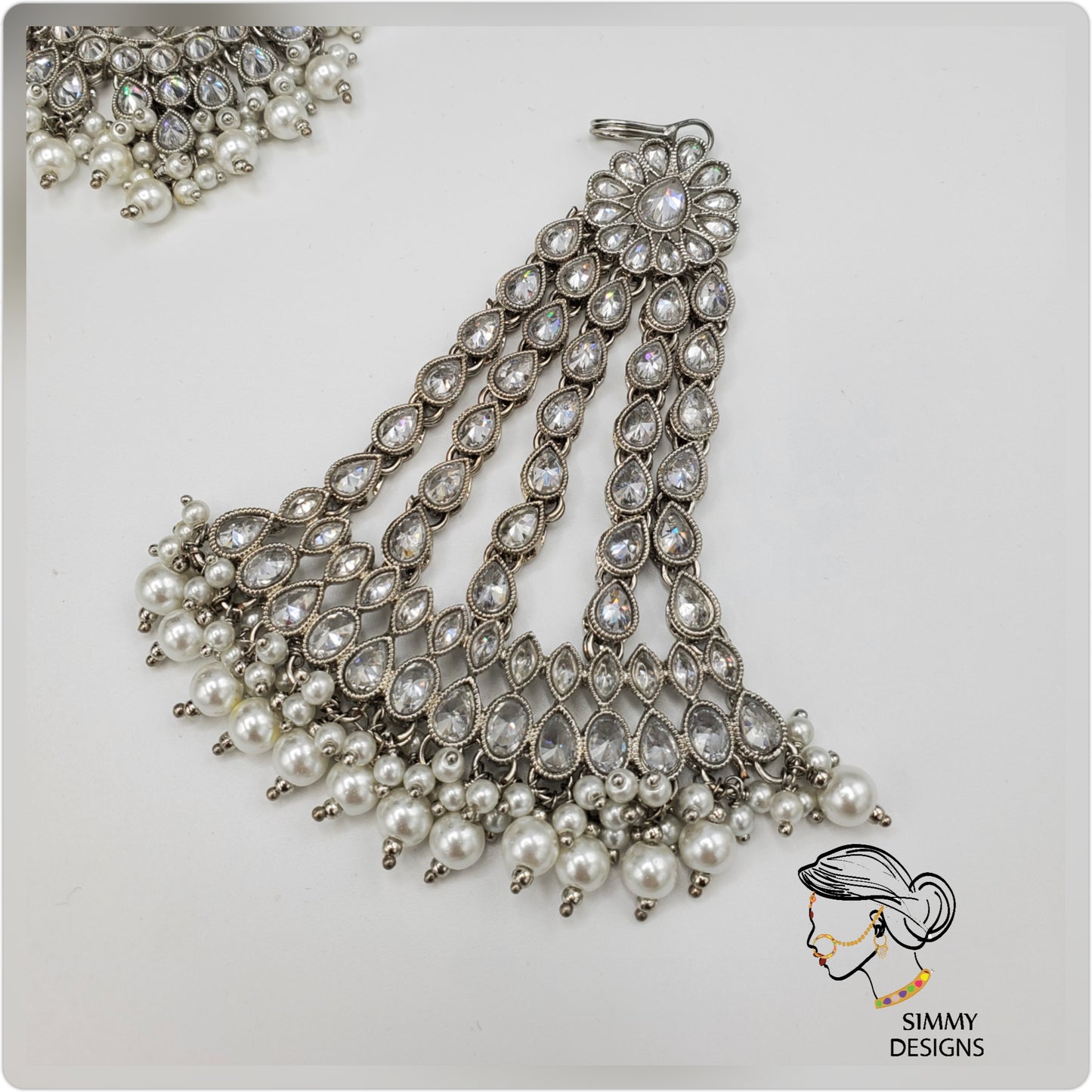 Esha Reverse AD Polki Bridal Set