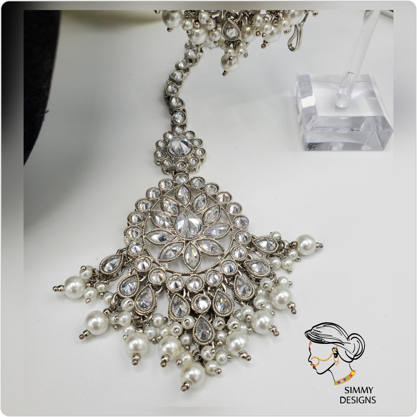 Esha Reverse AD Polki Bridal Set