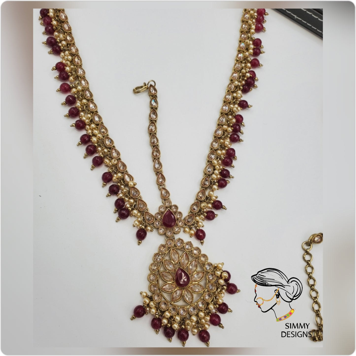 Fatima Reverse AD polki bridal set