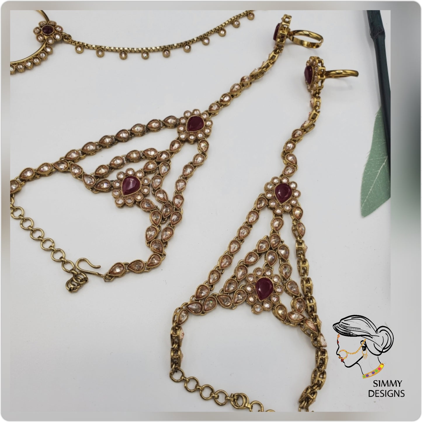 Fatima Reverse AD polki bridal set