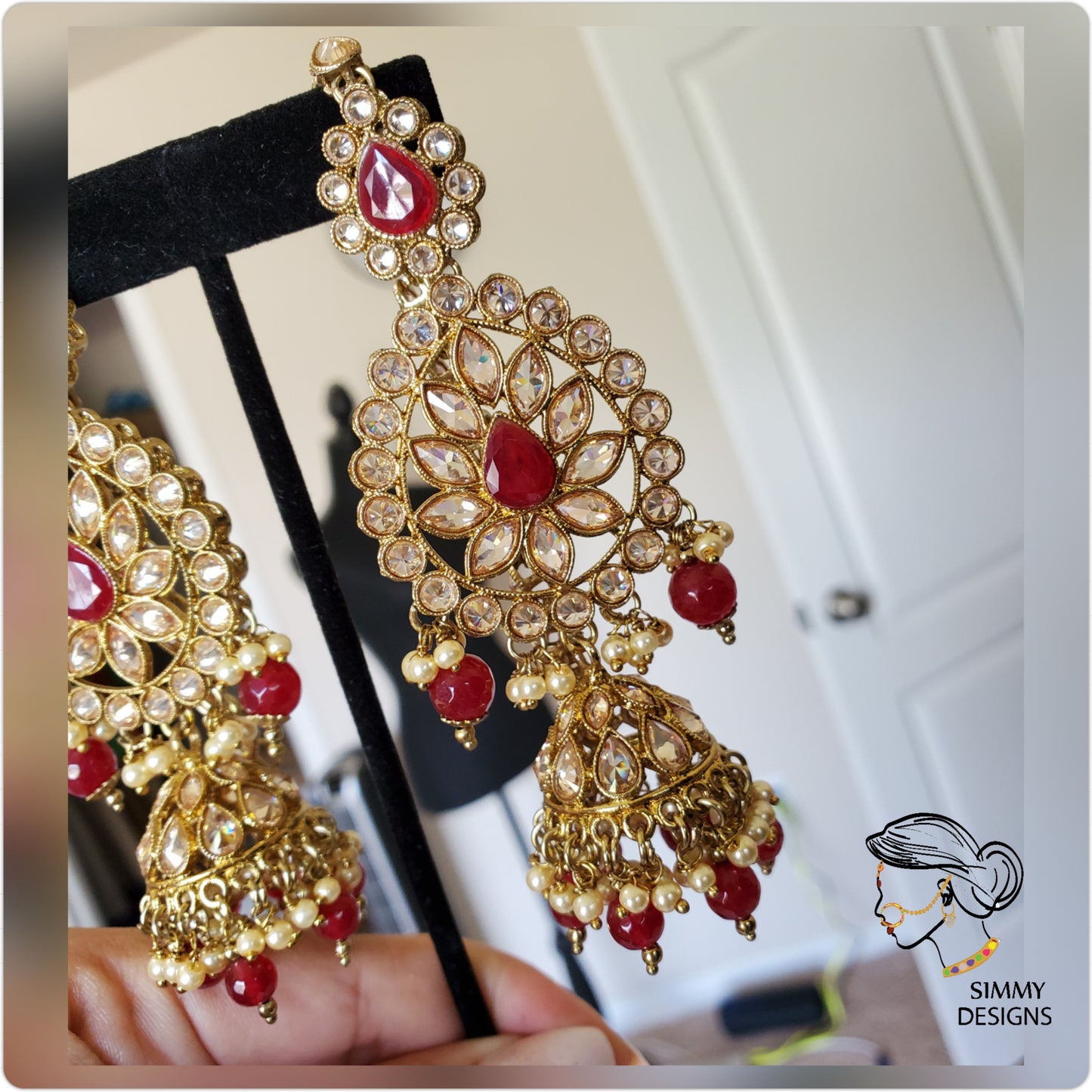 Fatima Reverse AD polki bridal set