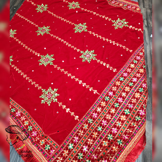 Minal velvet dupatta