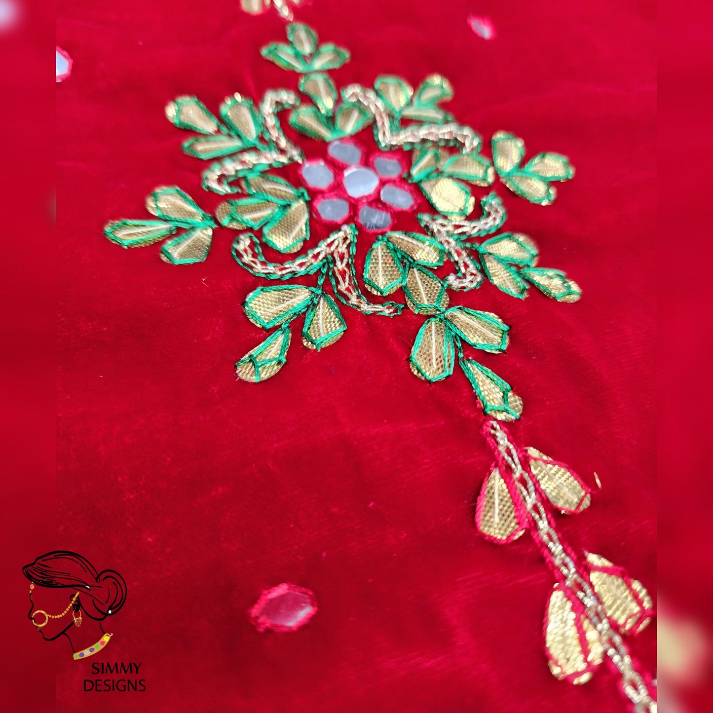 Minal velvet dupatta